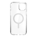 Speck Gemshell + MagSafe - Etui do iPhone 14 Plus z połowką MICROBAN (Clear)