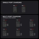 Crong Ultra Compact GaN - Ładowarka sieciowa 2x USB-C 35W PD 3.0 z PPS (czarny)