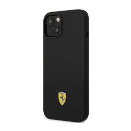 Ferrari Silicone Metal Logo - Etui iPhone 14 (czarny)