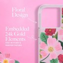 Rifle Paper Clear - Etui iPhone 14 / iPhone 13 zdobione złotem (Rose Garden)