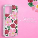 Rifle Paper Clear - Etui iPhone 14 / iPhone 13 zdobione złotem (Rose Garden)