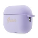 Guess Silicone Heart Charm - Etui AirPods Pro 2 (fioletowy)