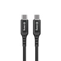 Crong Armor Link - Kabel 60W 3A USB-C do USB-C Power Delivery Fast Charging 25cm (czarny)