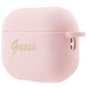 Guess Silicone Heart Charm - Etui AirPods Pro 2 (różowy)