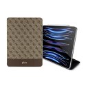 Guess 4G Stripe Allover - Etui iPad Pro 12.9" (2022-2020) (Brązowy)