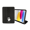 Karl Lagerfeld Folio Magnet Allover Saffiano Monogram NFT Choupette - Etui iPad 10.9" (2022) (Czarny)