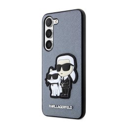 Karl Lagerfeld NFT Saffiano Karl & Choupette - Etui Samsung Galaxy S23+ (szary)