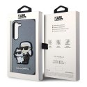 Karl Lagerfeld NFT Saffiano Karl & Choupette - Etui Samsung Galaxy S23+ (szary)