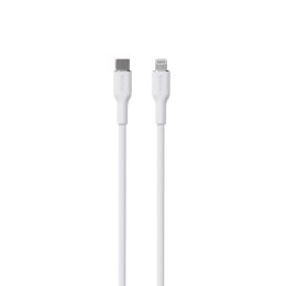 PURO ICON Soft Cable - Kabel USB-C do Lightning certyfikat MFi 1.5 m (White)