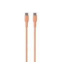 PURO ICON Soft Cable - Kabel USB-C do USB-C 1.5 m (Apricot)