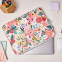 Rifle Paper Laptop Sleeve - Pokrowiec MacBook Pro 15" / Laptop 15,6" (Garden Party Blush)