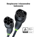 Green Cell - Kabel GC Snap Typ 2 do ładowania EV 22 kW 5 m do Tesla Model 3 / S / X / Y, VW ID.3, ID.4, Kia EV6, Audi E-Tron, Fi