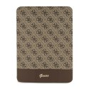 Guess 4G Stripe Allover - Etui iPad 10.9" (2022) (Brązowy)