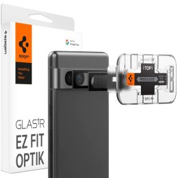 Spigen Optik.TR EZ Fit Camera Lens Protector 2-Pack - Szkło ochronne na obiektyw do Google Pixel 7A (2 szt) (Czarny)