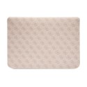 Guess 4G Stripe Metal Logo Computer Sleeve - Etui na notebooka 14" (Różowy)