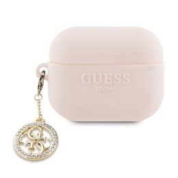 Guess 3D Rubber 4G Diamond Charm - Etui AirPods Pro 2 (Różowy)