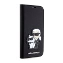 Karl Lagerfeld Booktype NFT Saffiano Karl & Choupette - Etui iPhone 14 Pro Max (Czarny)