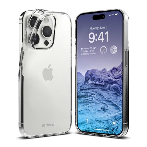 Crong Crystal Slim Cover - Etui iPhone 15 Pro (przezroczysty)