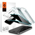 Spigen GLAS.TR EZ FIT Privacy 2-Pack - Szkło hartowane z filtrem prywatyzującym do iPhone 15 Plus / 16 Plus 2 szt