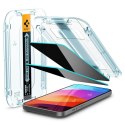 Spigen GLAS.TR EZ FIT Privacy 2-Pack - Szkło hartowane z filtrem prywatyzującym do iPhone 15 Plus / 16 Plus 2 szt