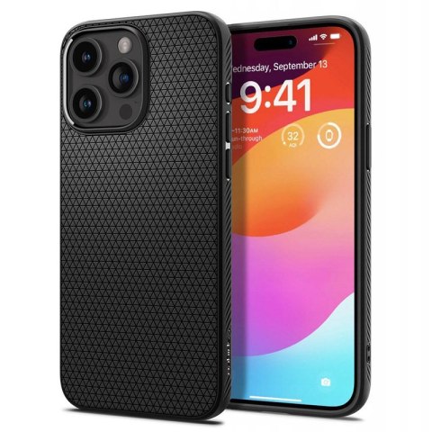 Spigen Liquid Air - Etui do iPhone 15 Pro (Matte Black)