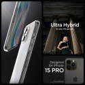 Spigen Ultra Hybrid - Etui do iPhone 15 Pro (Frost Clear)