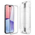 Spigen GLAS.TR EZ FIT FC - Szkło hartowane do iPhone 15 Pro Max (Czarna ramka)