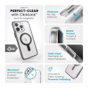 Speck Presidio Perfect-Clear ClickLock & Magsafe - Etui iPhone 15 Pro Max (Clear / Frosted Black / Slate Grey)