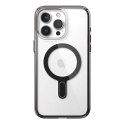 Speck Presidio Perfect-Clear ClickLock & Magsafe - Etui iPhone 15 Pro Max (Clear / Frosted Black / Slate Grey)