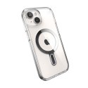 Speck Presidio Perfect-Clear ClickLock & Magsafe - Etui iPhone 15 / iPhone 14 / iPhone 13 (Clear / Chrome Finish / Serene Silver