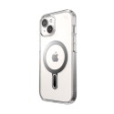 Speck Presidio Perfect-Clear ClickLock & Magsafe - Etui iPhone 15 / iPhone 14 / iPhone 13 (Clear / Chrome Finish / Serene Silver