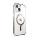 Speck Presidio Perfect-Clear ClickLock & Magsafe - Etui iPhone 15 / iPhone 14 / iPhone 13 (Clear / Chrome Finish / Serene Silver