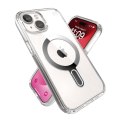 Speck Presidio Perfect-Clear ClickLock & Magsafe - Etui iPhone 15 / iPhone 14 / iPhone 13 (Clear / Chrome Finish / Serene Silver