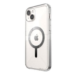 Speck Gemshell Grip + MagSafe - Etui do iPhone 15 Plus / iPhone 14 Plus (Clear / Chrome Finish)