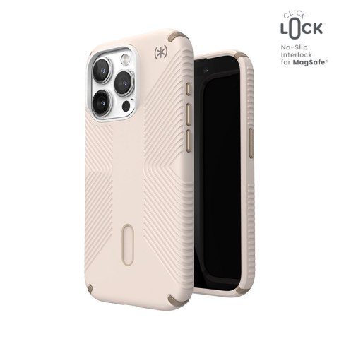 Speck Presidio2 Grip ClickLock & Magsafe - Etui iPhone 15 Pro (Bleached Bone / Heirloom Gold / Hazel Brown)