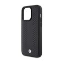 BMW Leather Diamond Pattern - Etui iPhone 15 Pro Max (czarny)