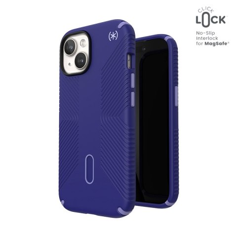 Speck Presidio2 Grip ClickLock & MagSafe - Etui iPhone 15 / iPhone 14 / iPhone 13 (Future Blue / Purple Ink)