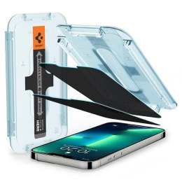 Spigen GLAS.TR EZ FIT Privacy 2-Pack - Szkło hartowane z filtrem prywatyzującym do iPhone 14 / iPhone 13 Pro / iPhone 13 2 szt