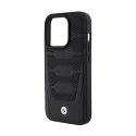 BMW Leather Seats Pattern - Etui iPhone 15 Pro Max (czarny)