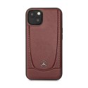 Mercedes Leather Urban Line - Etui iPhone 15 (czerwony)