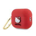 Hello Kitty Silicone 3D Kitty Head - Etui AirPods Pro 2 (fuksja)