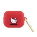 Hello Kitty Silicone 3D Kitty Head - Etui AirPods Pro (fuksja)