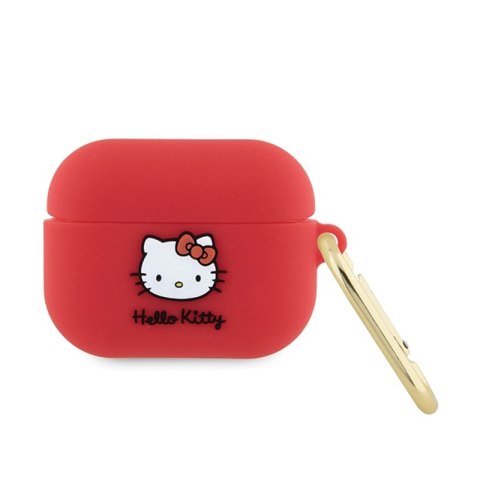 Hello Kitty Silicone 3D Kitty Head - Etui AirPods Pro (fuksja)