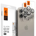 Spigen Optik Pro GLAS.TR EZ Fit Camera Protector 2-Pack - Szkło ochronne na obiektyw do iPhone 15 Pro / 15 Pro Max / iPhone 14 P