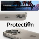 Spigen Optik Pro GLAS.TR EZ Fit Camera Protector 2-Pack - Szkło ochronne na obiektyw do iPhone 15 Pro / 15 Pro Max / iPhone 14 P