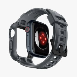 Spigen Rugged Armor Pro - Pasek z obudową do Apple Watch 4/5/6/7/8/9/SE 44/45 mm (Dark Grey)