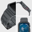 Spigen Rugged Armor Pro - Pasek z obudową do Apple Watch 4/5/6/7/8/9/SE 44/45 mm (Dark Grey)