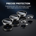 Crong Lens Ring - Szkło hartowane na obiektyw aparatu Samsung Galaxy S24 Ultra (czarny)