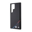 BMW Carbon Tricolor Line MagSafe - Etui Samsung Galaxy S24 Ultra (czarny)