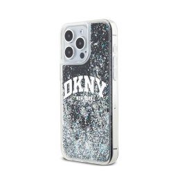 DKNY Liquid Glitter Big Logo - Etui iPhone 15 Pro Max (czarny)